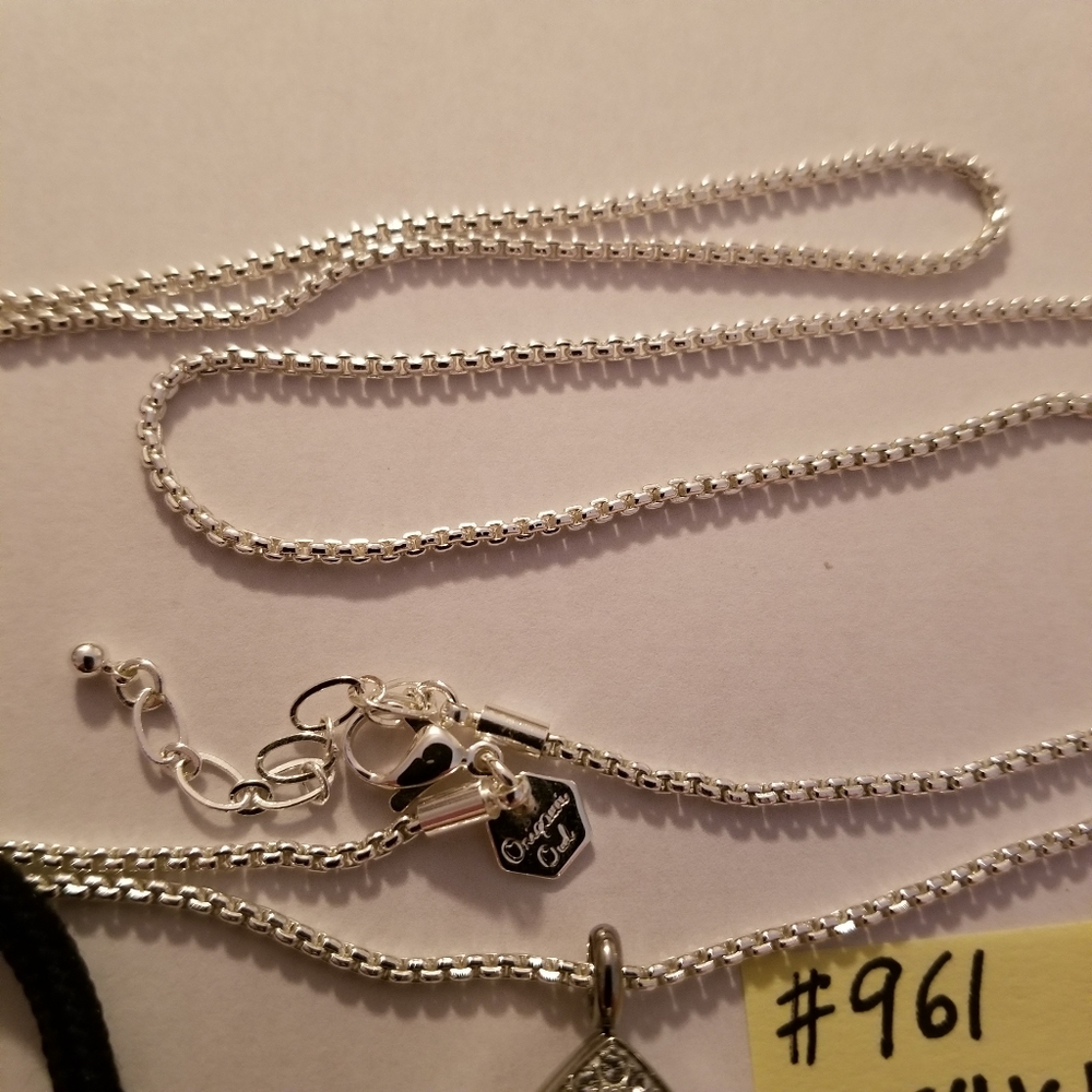 #961 Nib Origami Owl Pendant Chain Eiffel Tower Cr - image 8